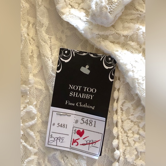 Not To Shabby NWT! Vanilla Lace Duster/Cardigan🌺 - Picture 9 of 12